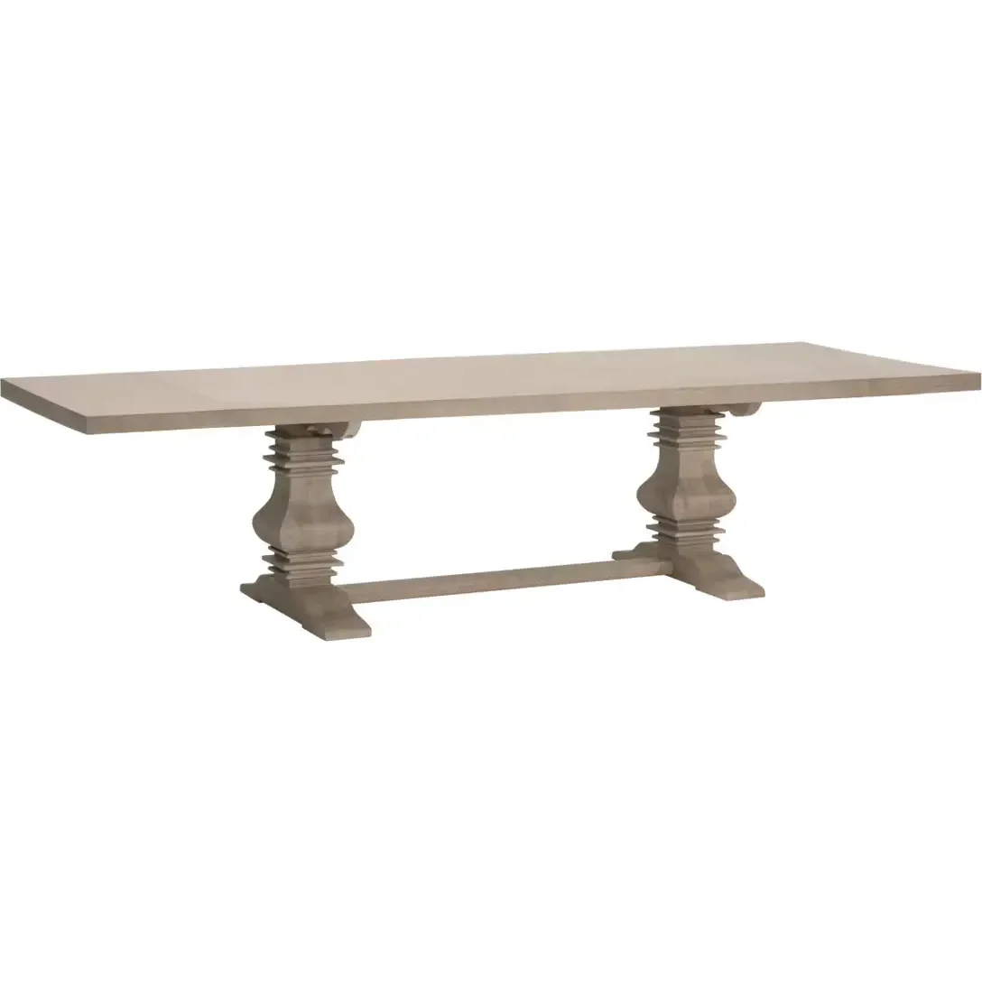 Monastery 84" Extension Dining Table in Smoke Gray Oak